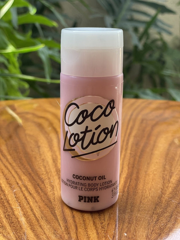 Coconut Oil Loção Hidratante Corporal, marca Pink, linha Visctoria´s Secret, 88 ml