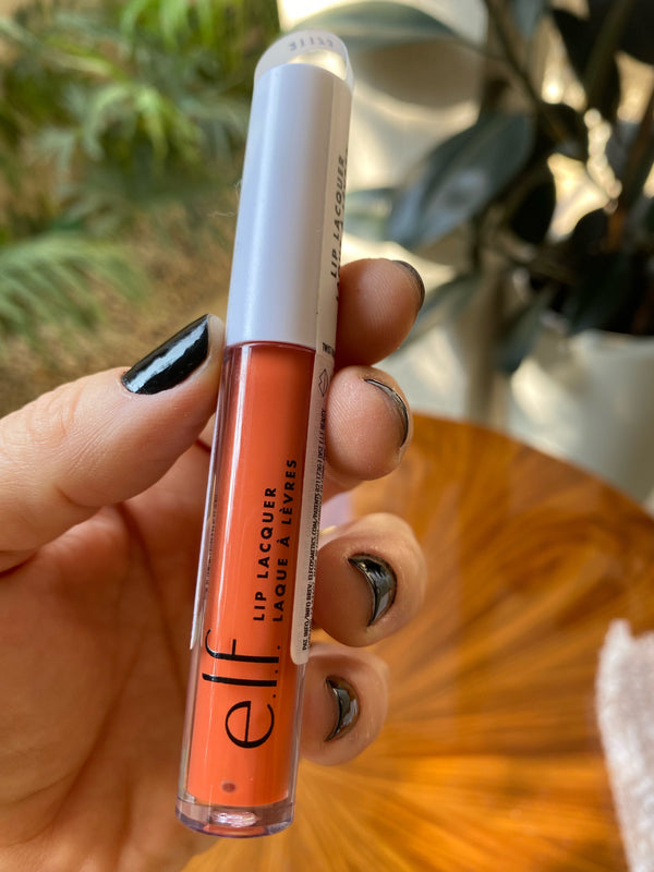 Gloss Lip Lacquer marca  ELF, cor Orange Blossom, 2,5 ml