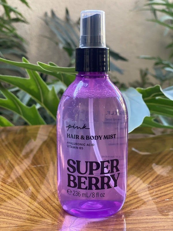 Perfume de cabelo Super Berry, marca Pink, linha  Victoria’s Secret, 236 ml